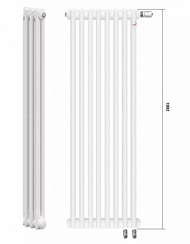 �������� Zehnder Charleston Completto CH 2200/08 V001  RAL 9016